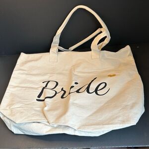 Top Design Canvas Bride Tote Bag 19x15x5‎